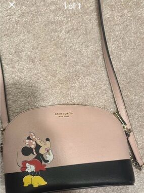 kate spade Pink & Black Minnie Mouse Leather Crossbody